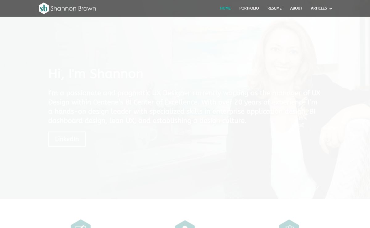 Shannon Brown UX Designer |