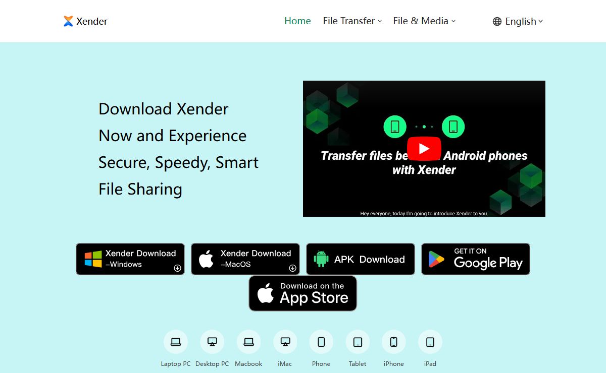 A Secure File Transfer & Share App | Xender: Speedy, Smart, Share