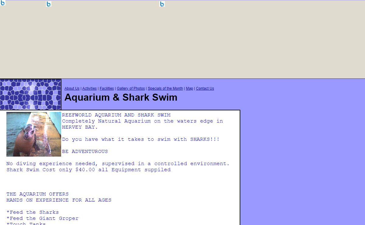 Aquarium &amp; Shark Swim