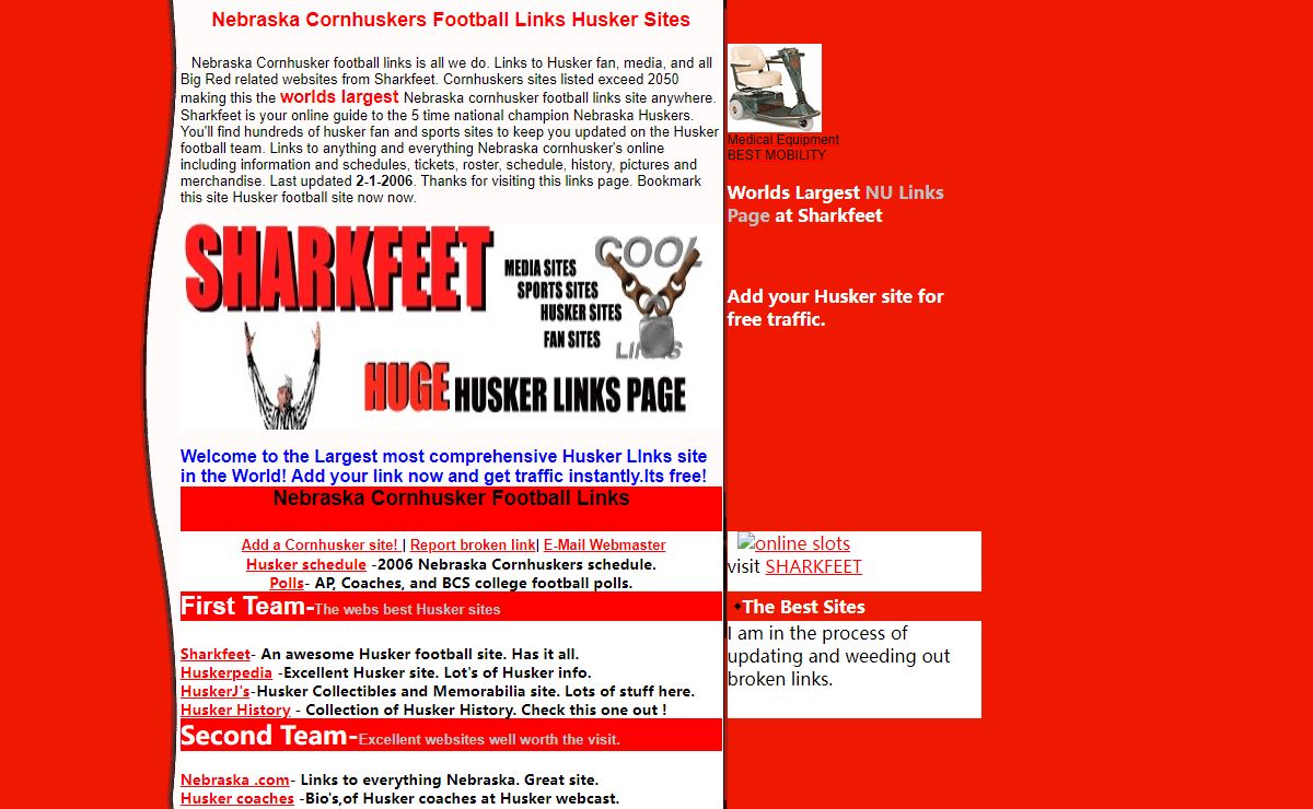 Nebraska Cornhuskers Football Husker Links Huskers