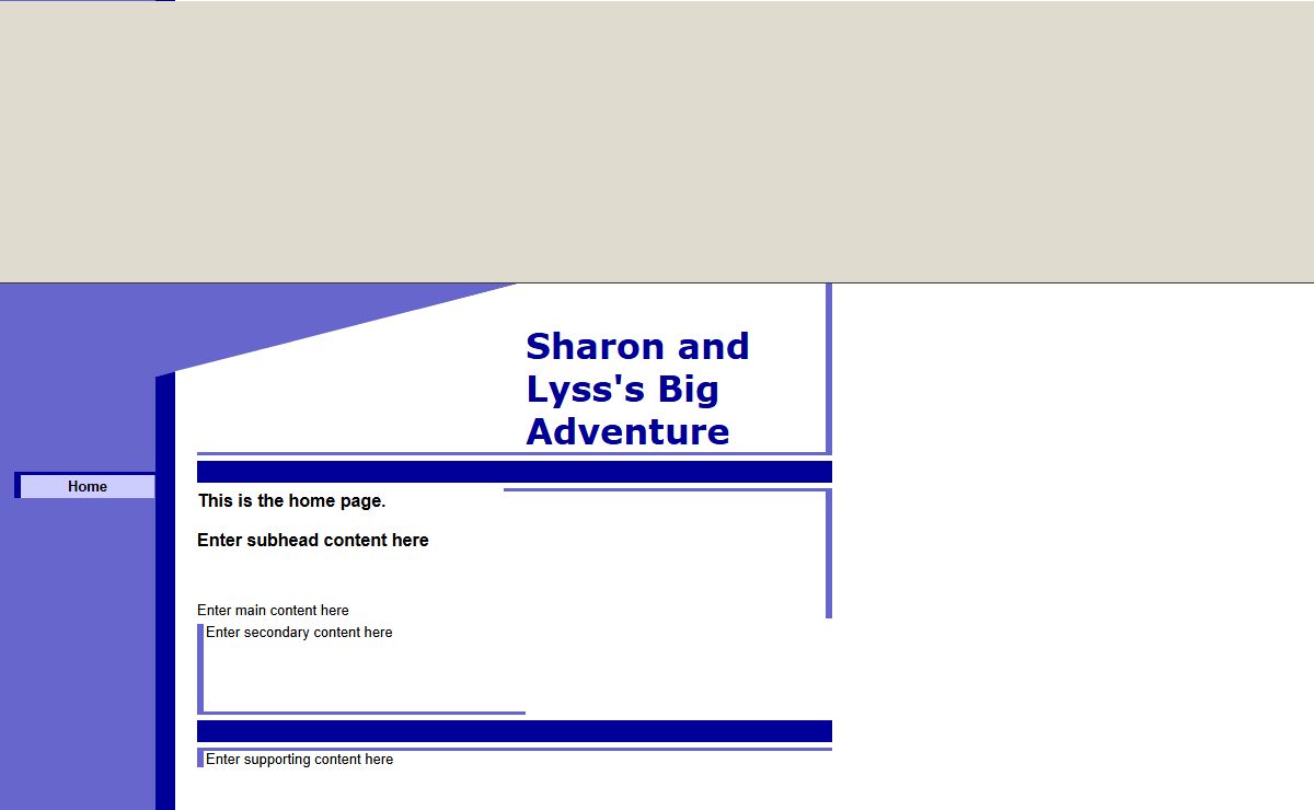 Sharon and Lyss's Big Adventure