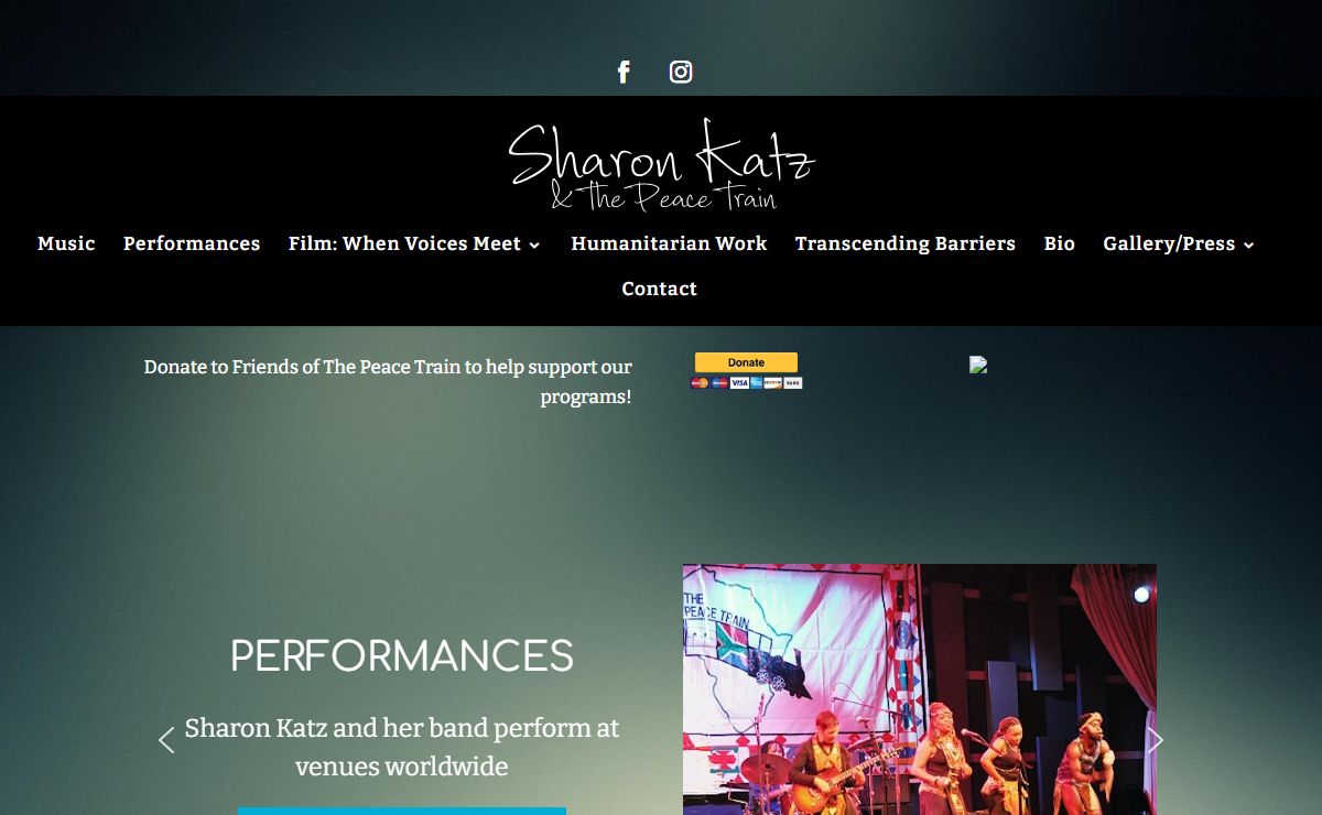 Sharon Katz | The Peace Train, Band, Humanitarian Work
