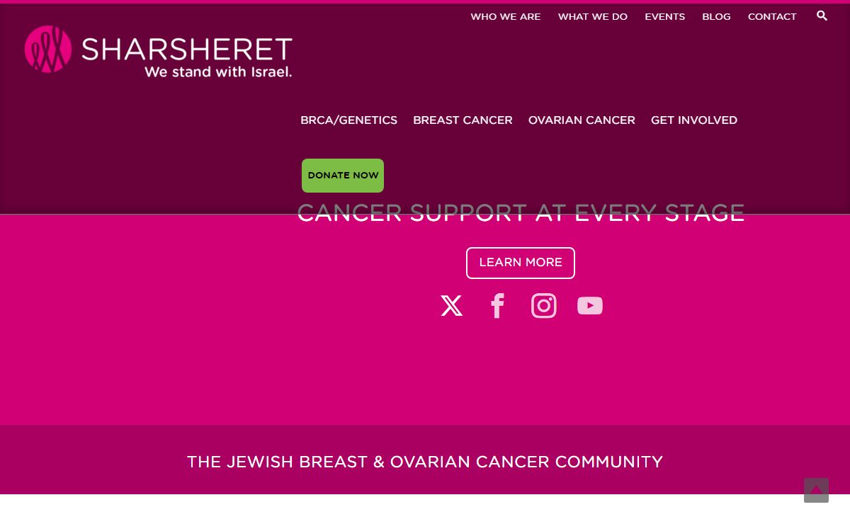 Sharsheret - A Jewish Breast Cancer Organization
