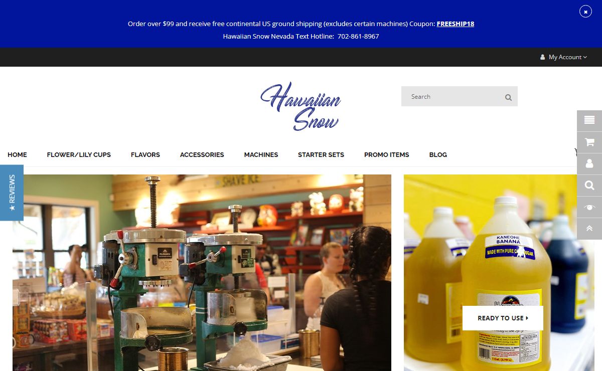 Shave Ice Supplies - Shave Machines, Flavors, Accessories