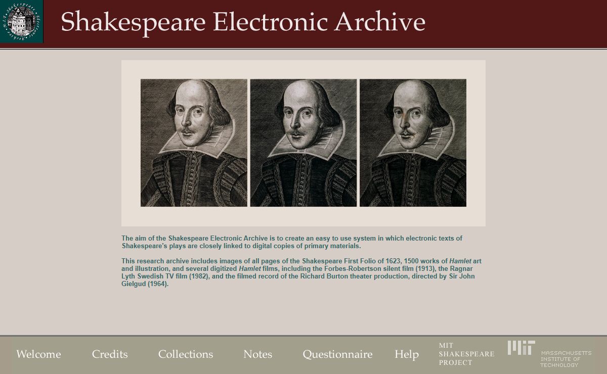 Main--The Shakespeare Electronic Archive
