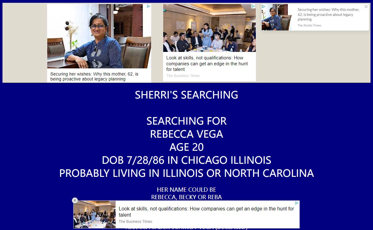 Sherri's Searching - Adoption, Missing Persons Search