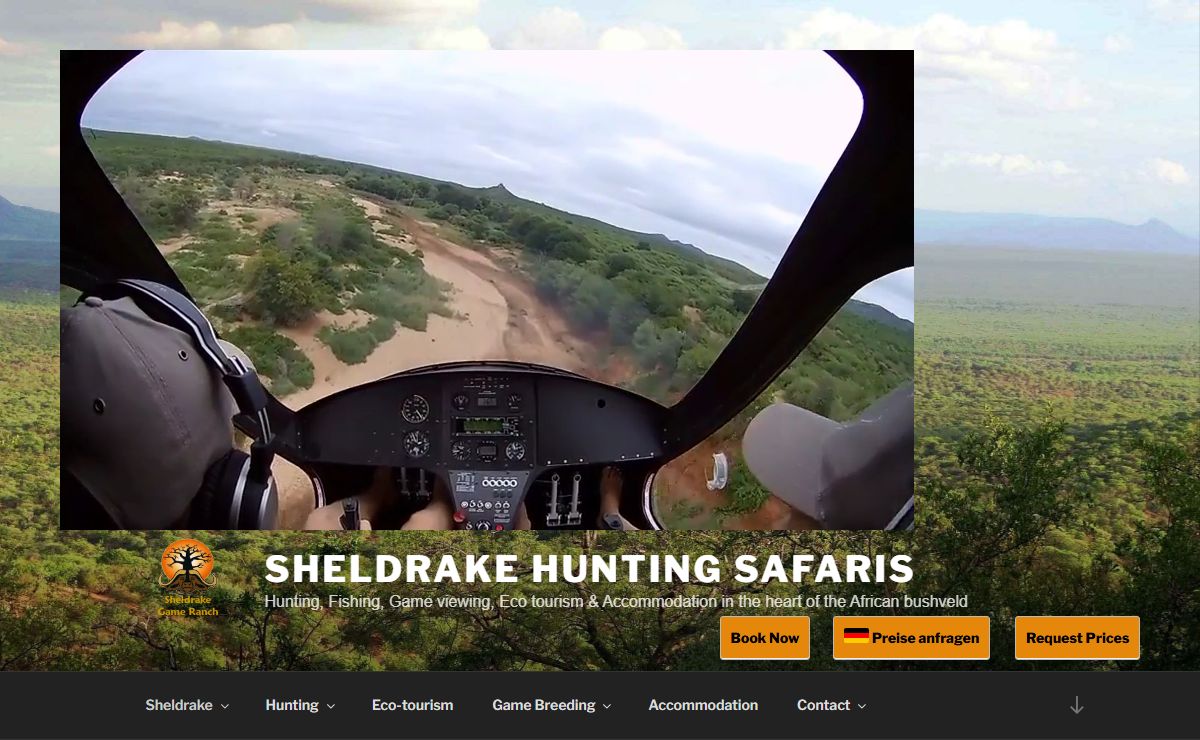 Sheldrake Hunting Safaris – Hunting, Fishing, Game viewing, Eco tourism & Accommodation in the heart of the African bushveld
