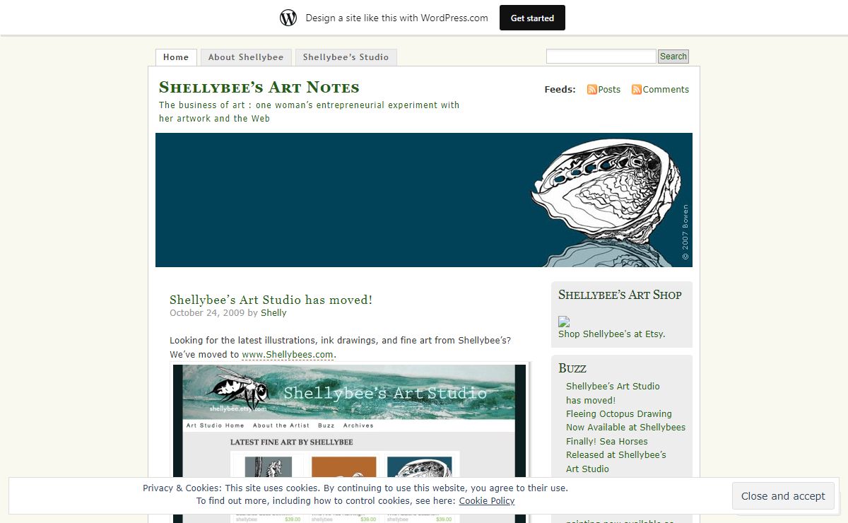 Shellybee's Art Notes | The business of art : one woman’s entrepreneurial experiment with her artwork and the Web