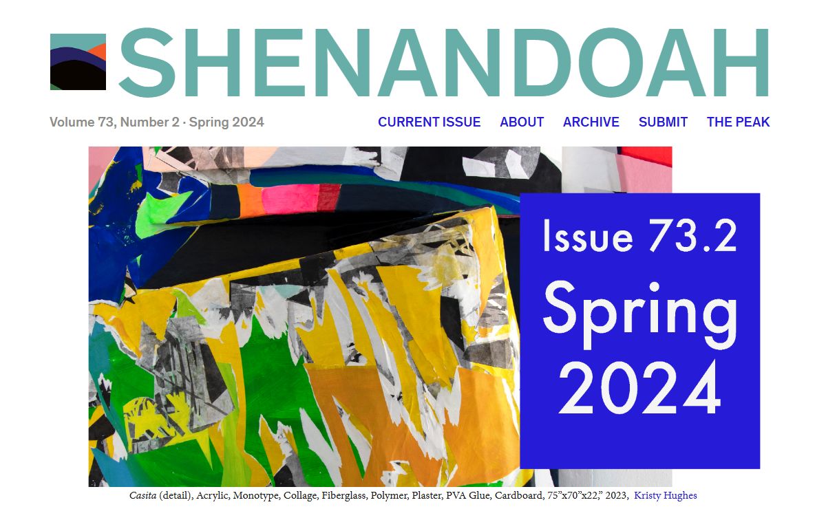 Shenandoah Volume 73, Number 2