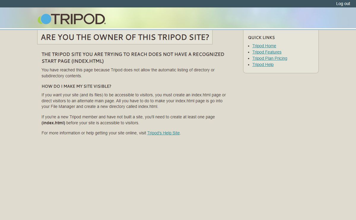 Create a Website | Tripod Web Hosting