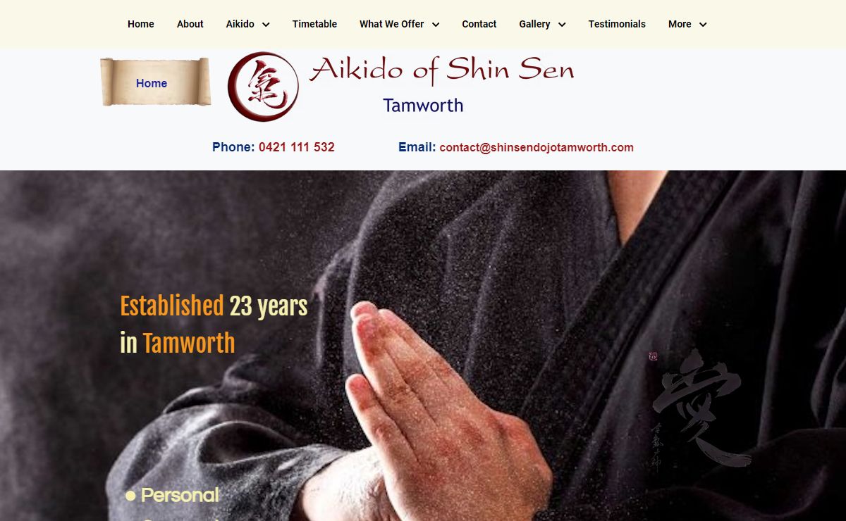 Tamworth Aikido | Tamworth Martial Arts | Shin Sen Dojo Tamworth