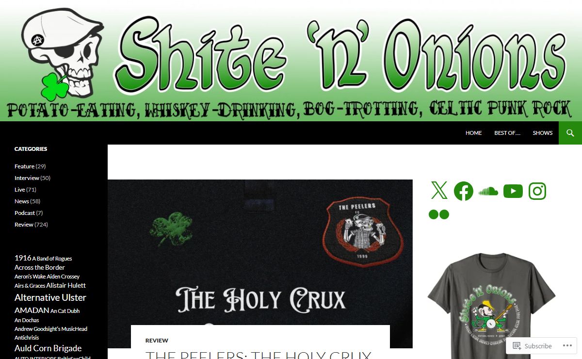 Shite'n'Onions | Potato-eating, Whiskey-drinking, Bog-trotting, CELTIC PUNK ROCK
