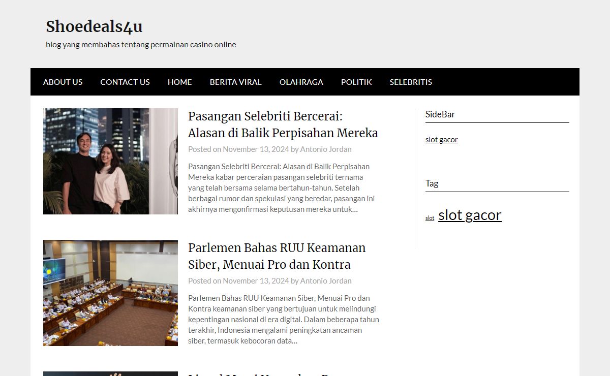 Shoedeals4u - blog yang membahas tentang permainan casino online