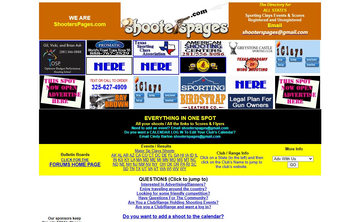 SHOOTERSPAGES, SHOOTERSPAGETX, Sporting Clays, Skeet shooting, trap shooting, FITASC, Helice, 5 Stand