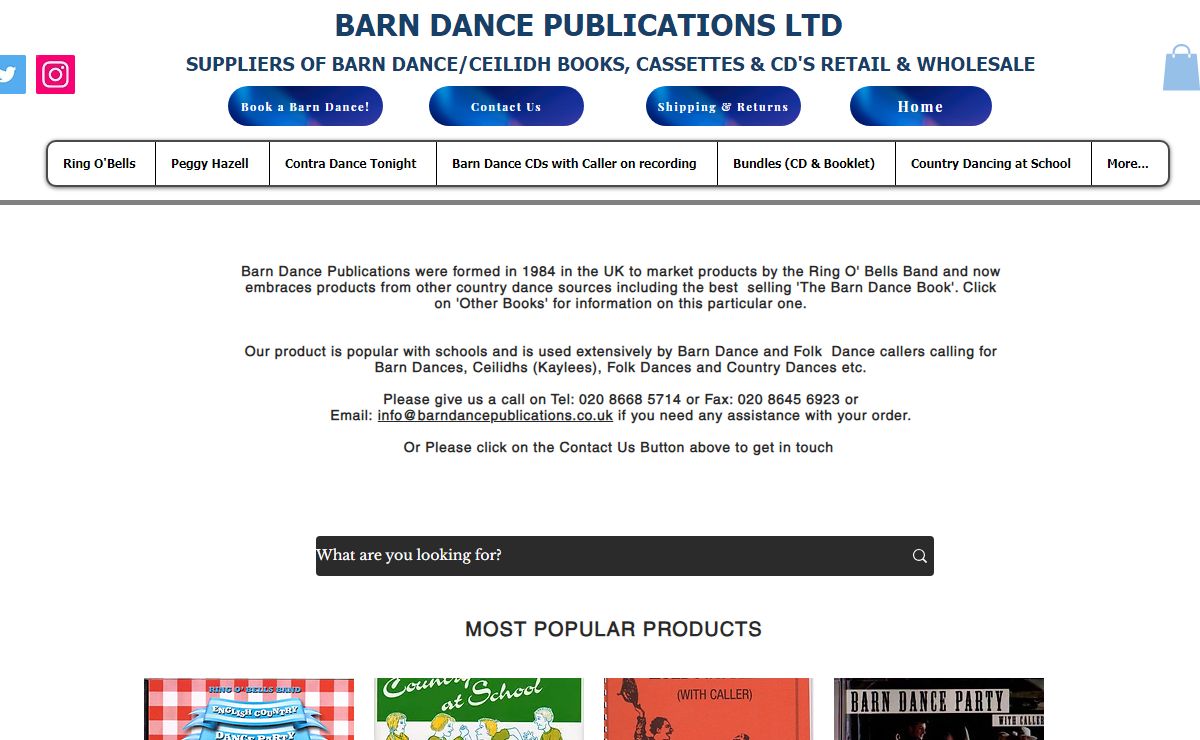 Barn Dance Music Suppliers | Barn Dance Publications Ltd | United Kingdom
