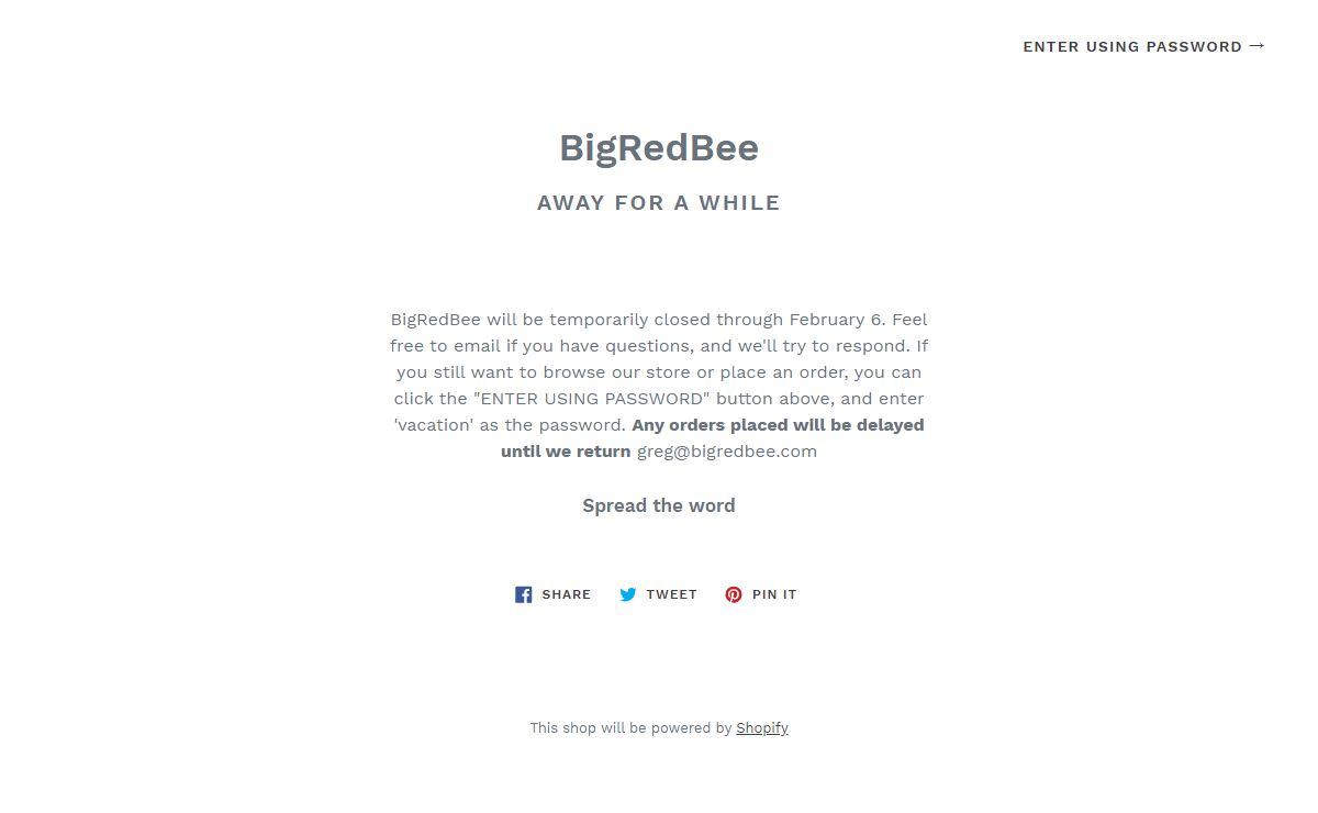 BigRedBee – Opening Soon