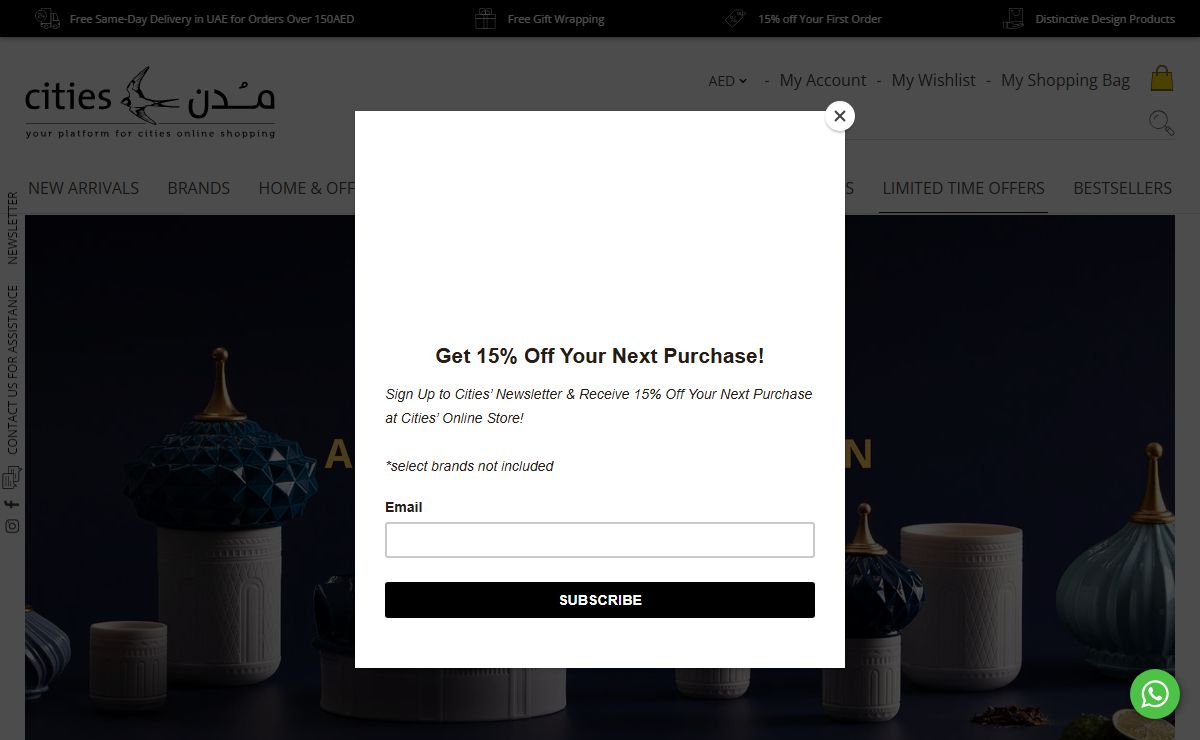 Dubai's #1 Online Shopping Lifestyle Store | Cities Store Dubai