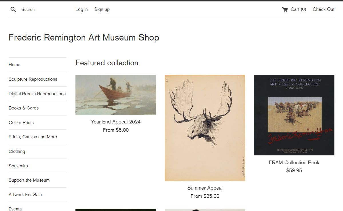 Welcome to the Frederic Remington Art Museum Online Shop – Frederic Remington Art Museum Shop