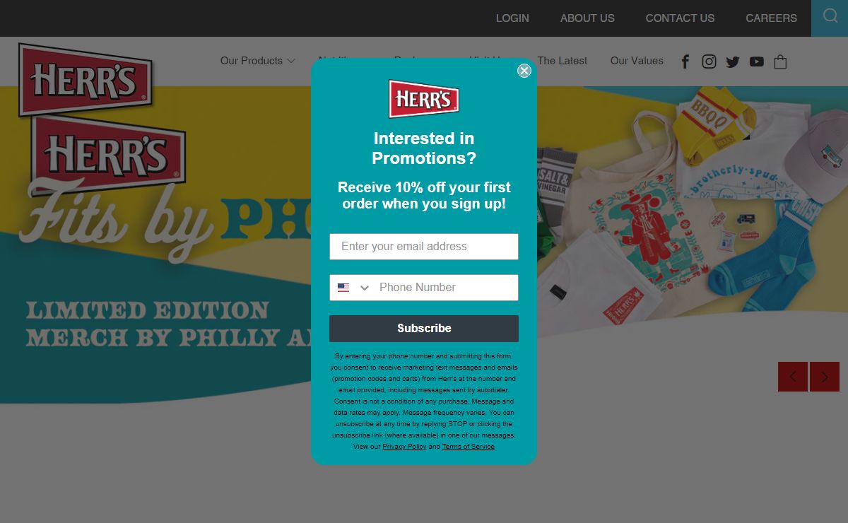 Shop Herr's Online