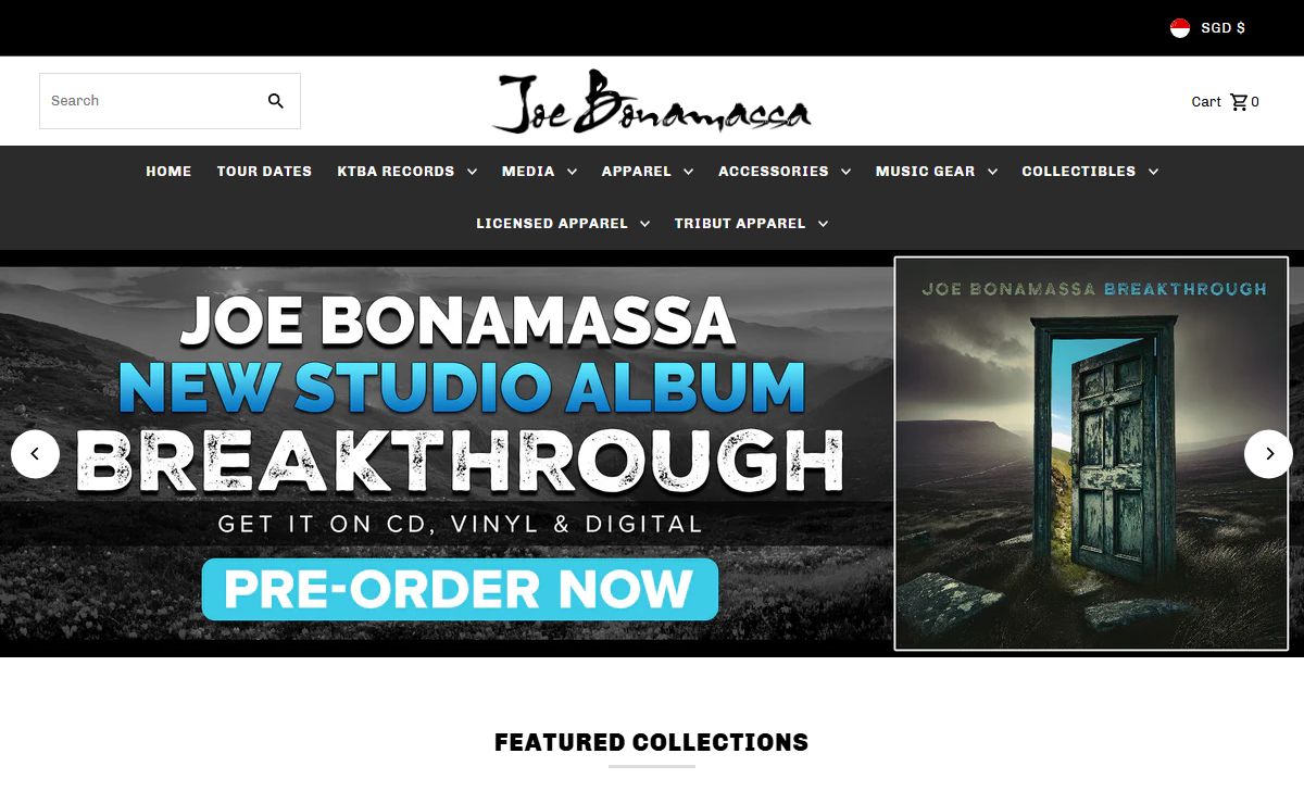 Joe Bonamassa Official Store