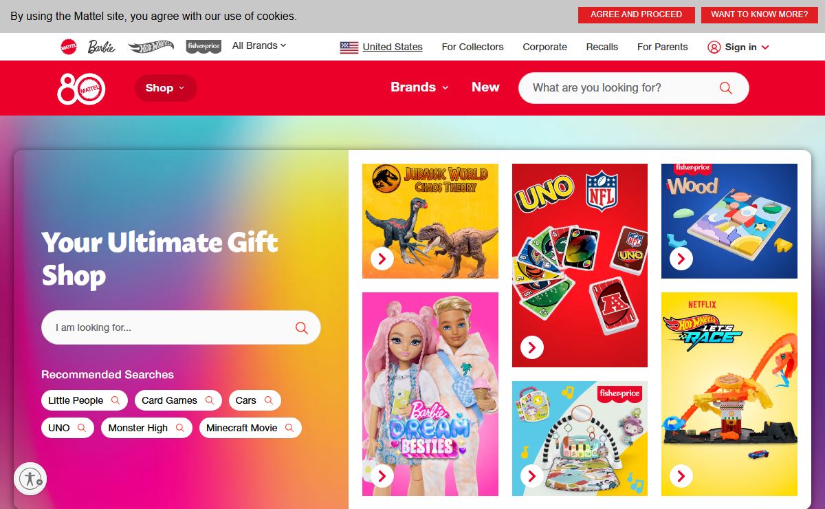 Mattel Shop: Toys for Kids, Collectors & Fans of All Ages