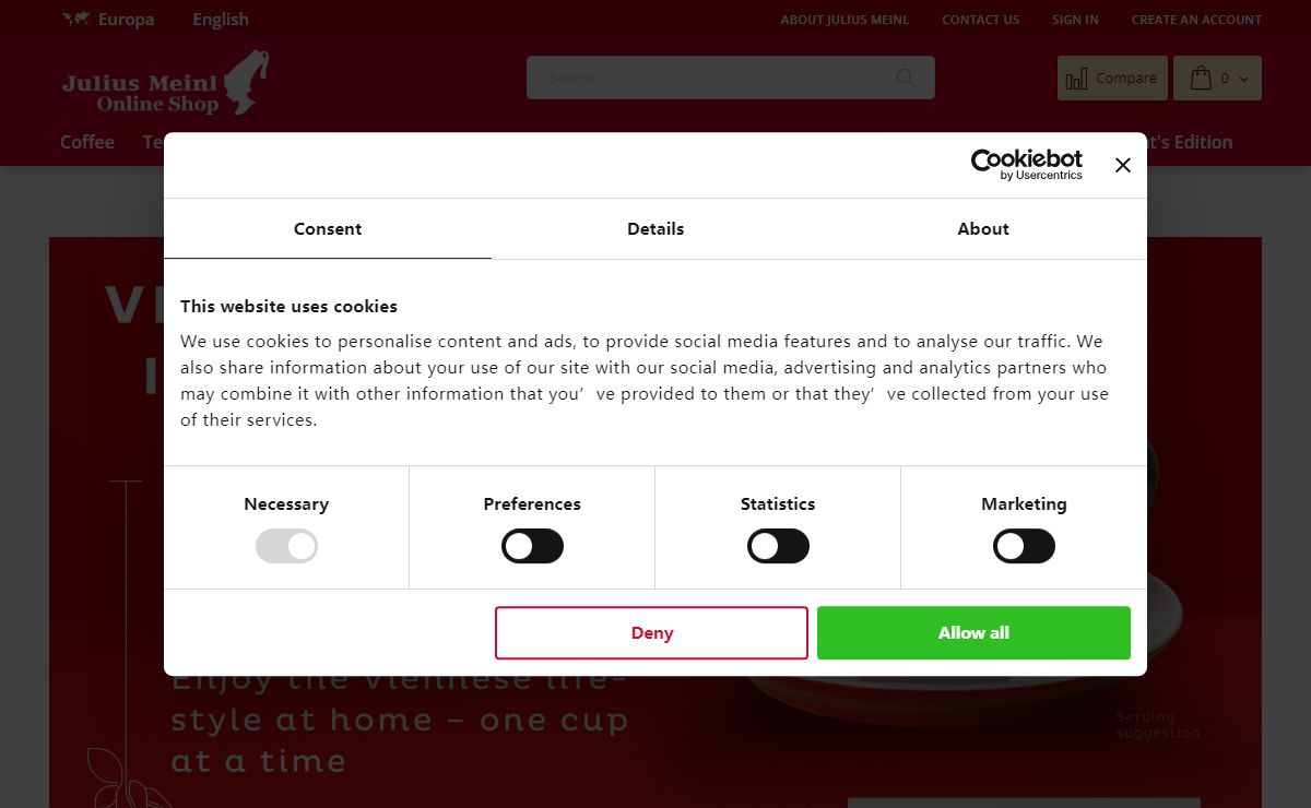 Vienna Julius Meinl coffee Online Gourmet Store