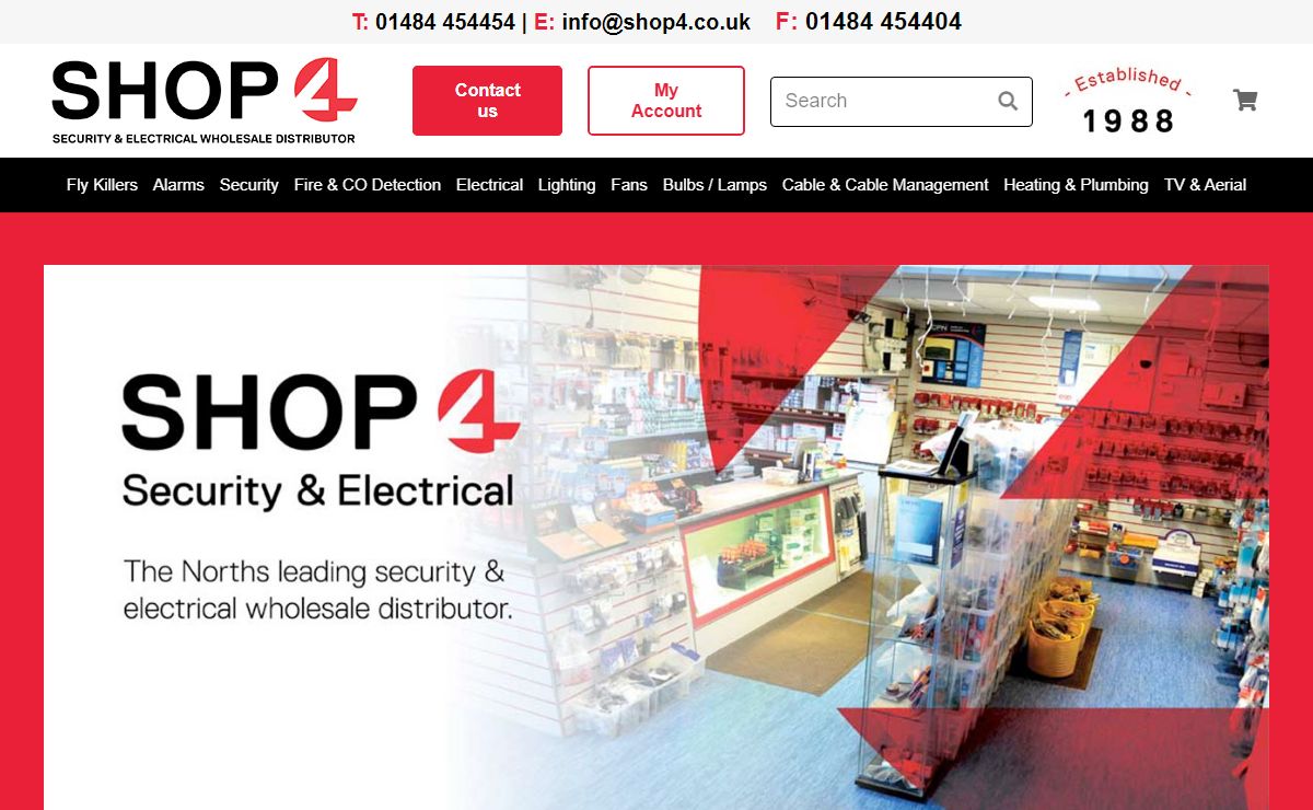 Shop 4 - The Norths leading security & electrical wholesale distributor