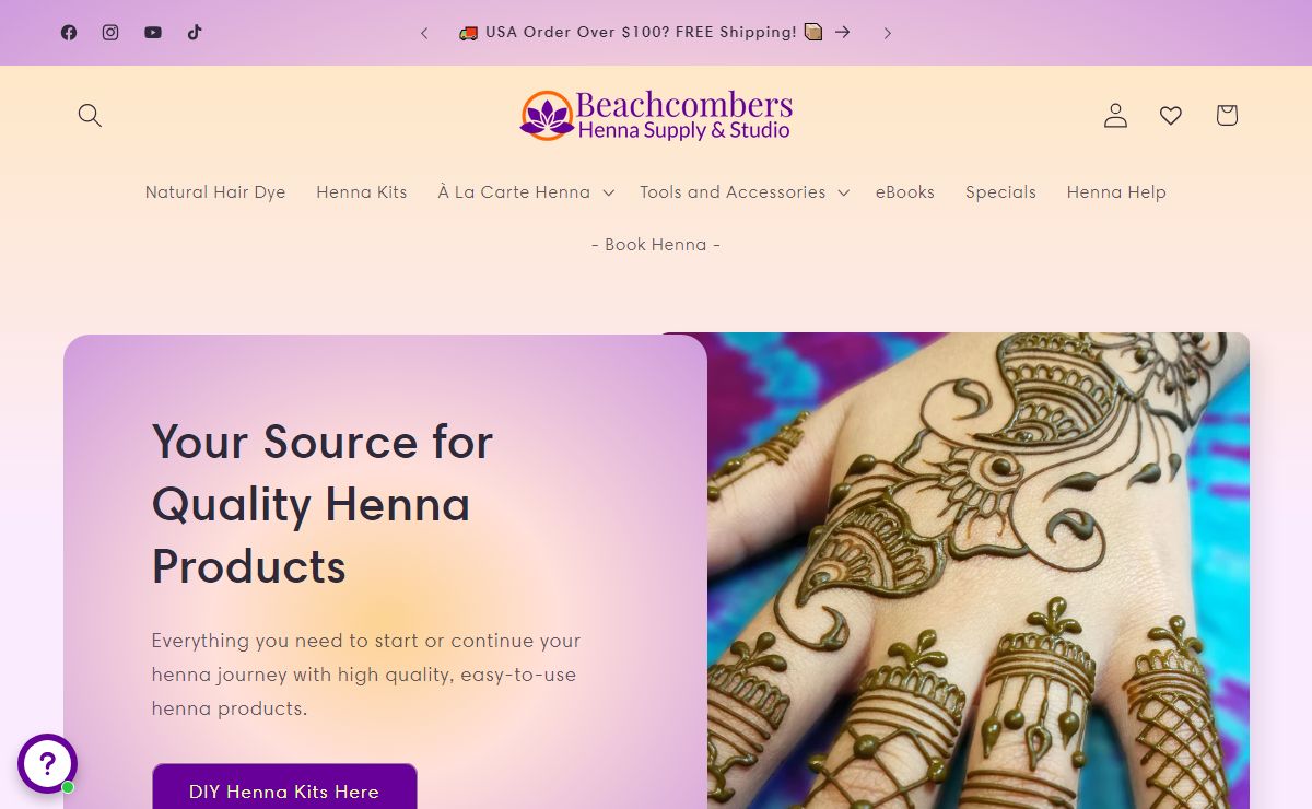 Beachcombers Henna Supply and Studio