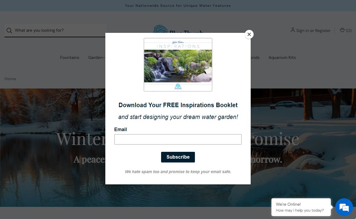 Blue Thumb | Fountains, Ponds, & Large Lake Supplies