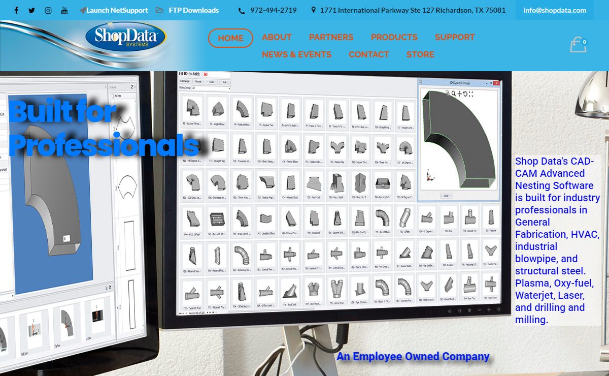 Advanced CAD-CAM Nesting Software - ShopData Systems - Part Cutting