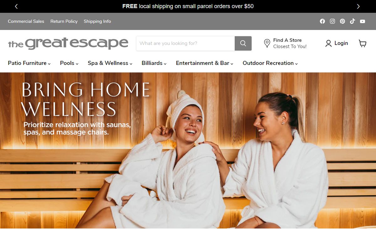 The Great Escape | The Largest Retailer of Leading Home Leisure