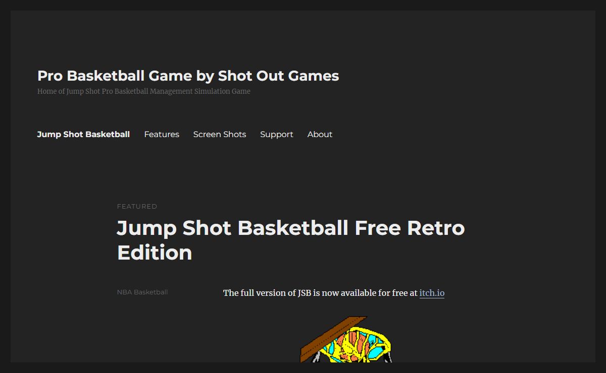 Pro Basketball Game by Shot Out Games – Home of Jump Shot Pro Basketball Management Simulation Game