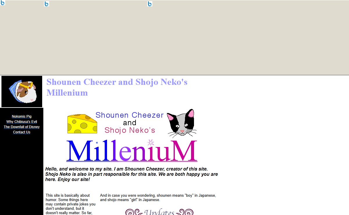 Shounen Cheezer and Shojo Neko's Millenium