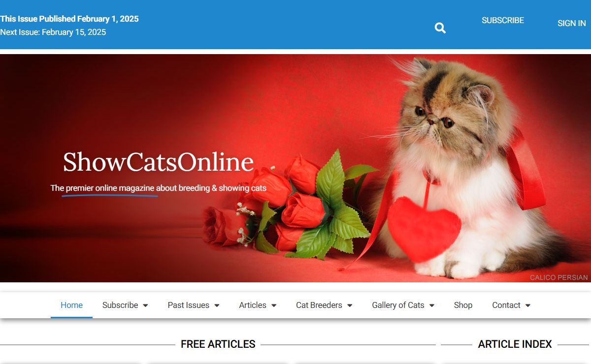 ShowCatsOnline – The premier online magazine about breeding & showing pedigreedcats