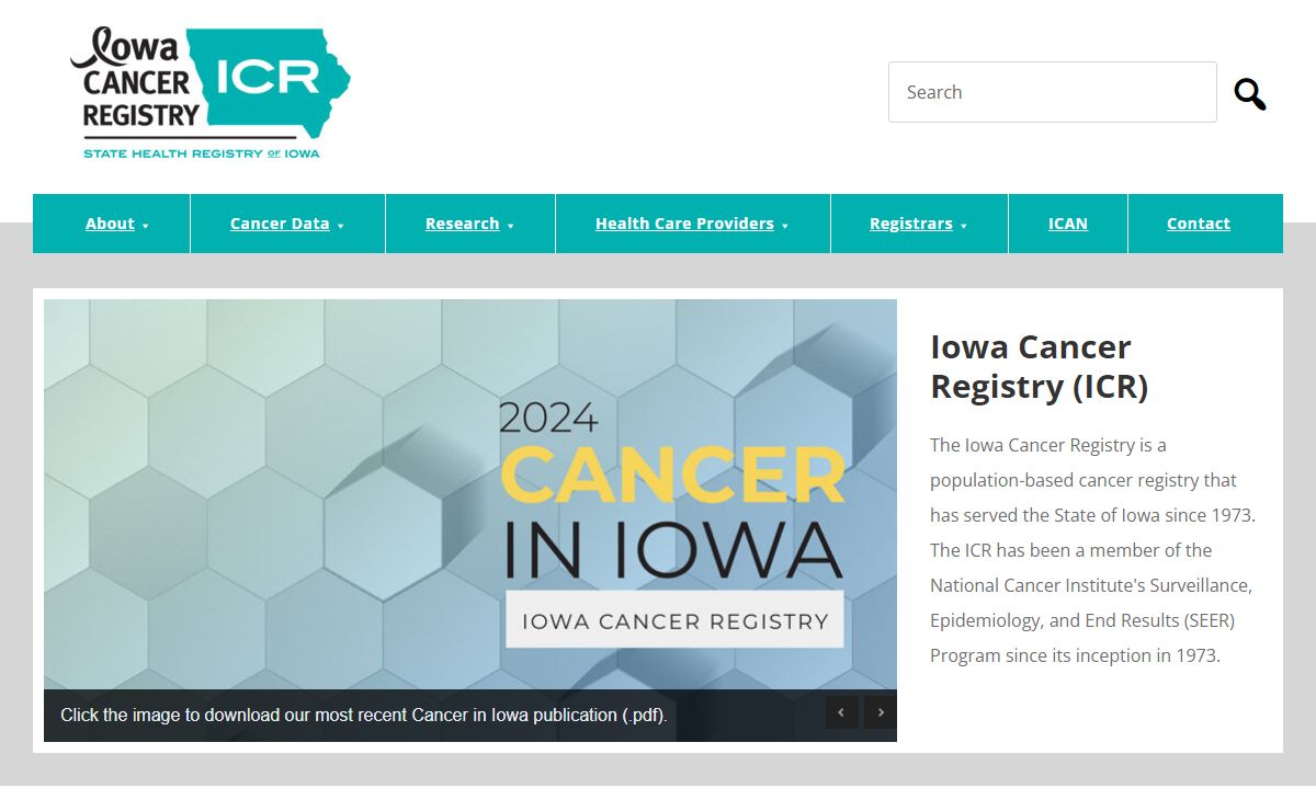 Iowa Cancer Registry – State Health Registry of Iowa