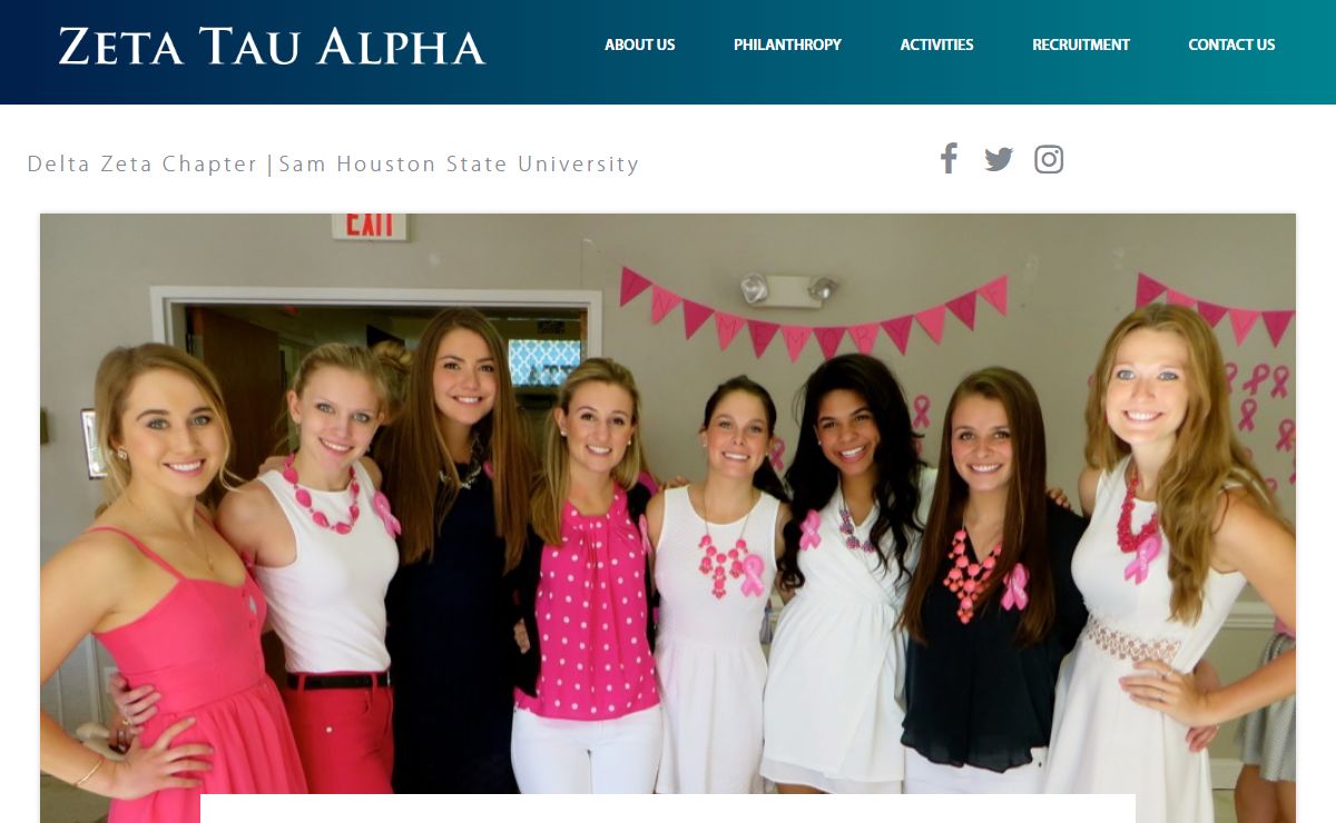 Home | Zeta Tau Alpha at Sam Houston State University | Delta Zeta