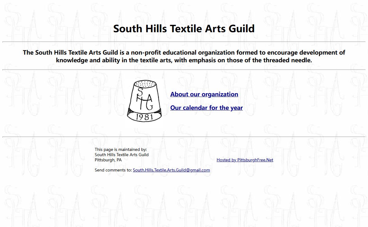 South Hills Textile Arts Guild -- Pittsburgh, Pennsylvania