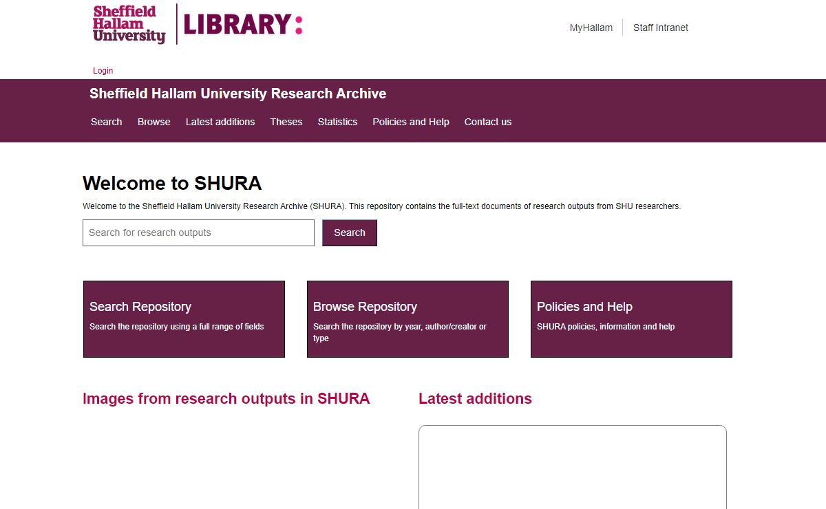 SHURA - Sheffield Hallam University Research Archive
