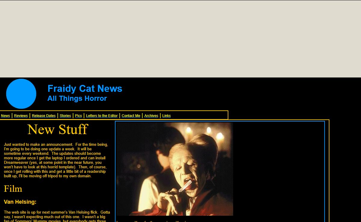 Fraidy Cat News