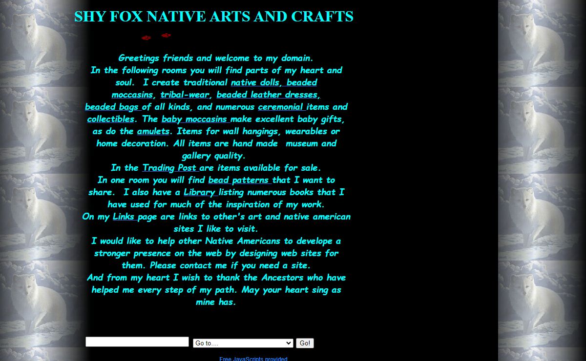 shy fox native arts and crafts