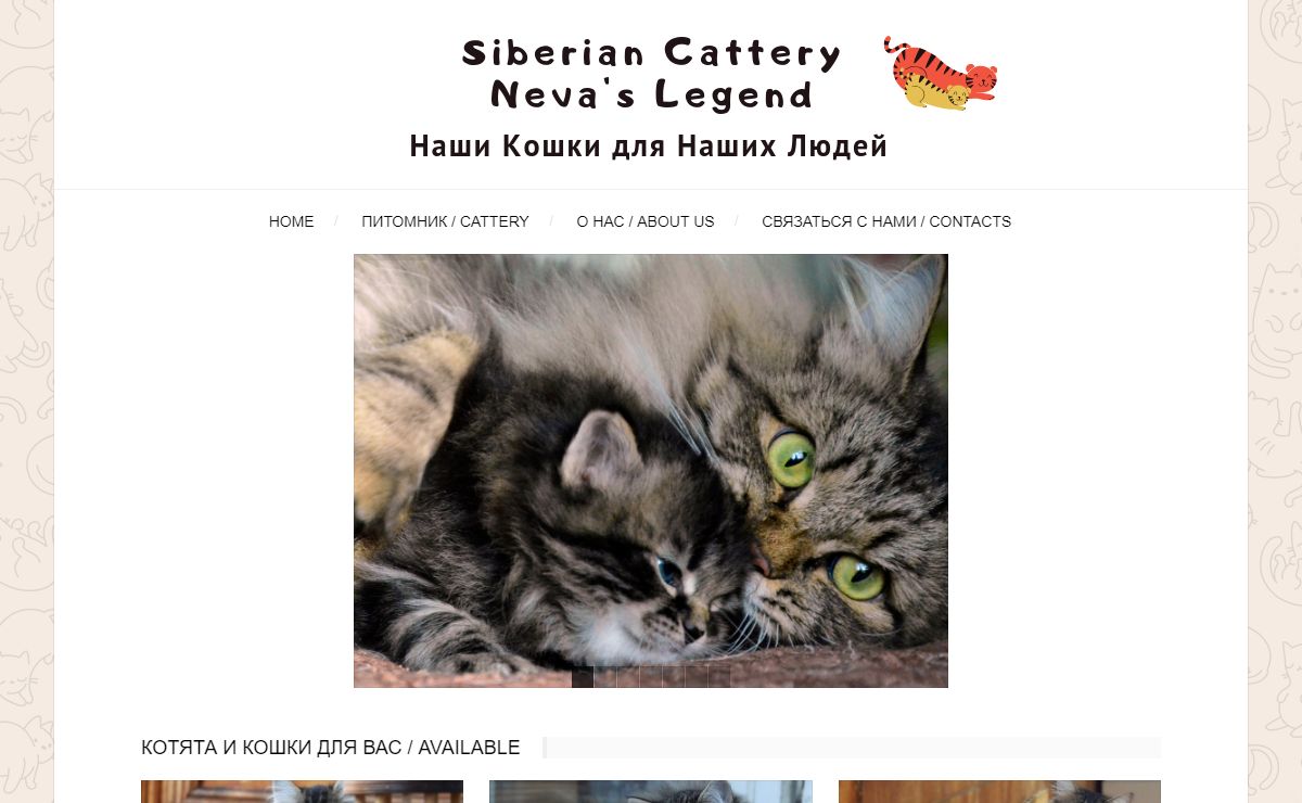 Cattery Neva's Legend / Питомник Сибирских кошек