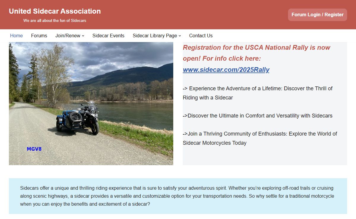United Sidecar Association – We are all about the fun of Sidecars