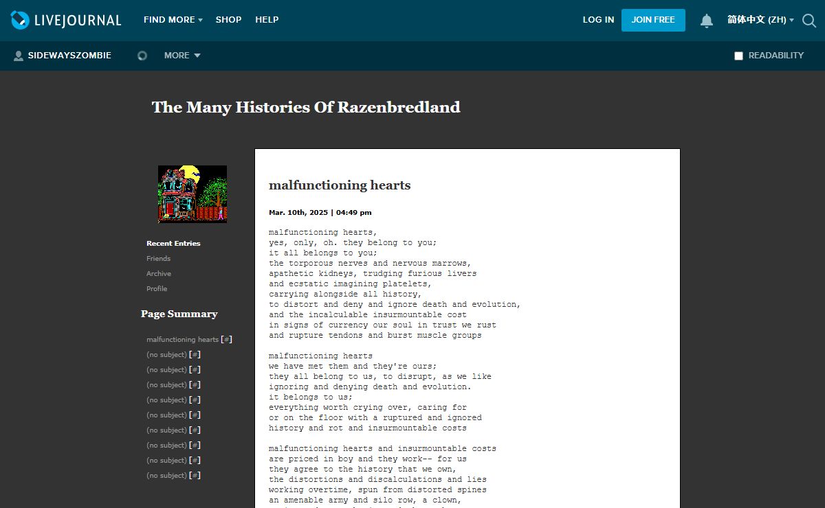 The Many Histories Of Razenbredland — LiveJournal