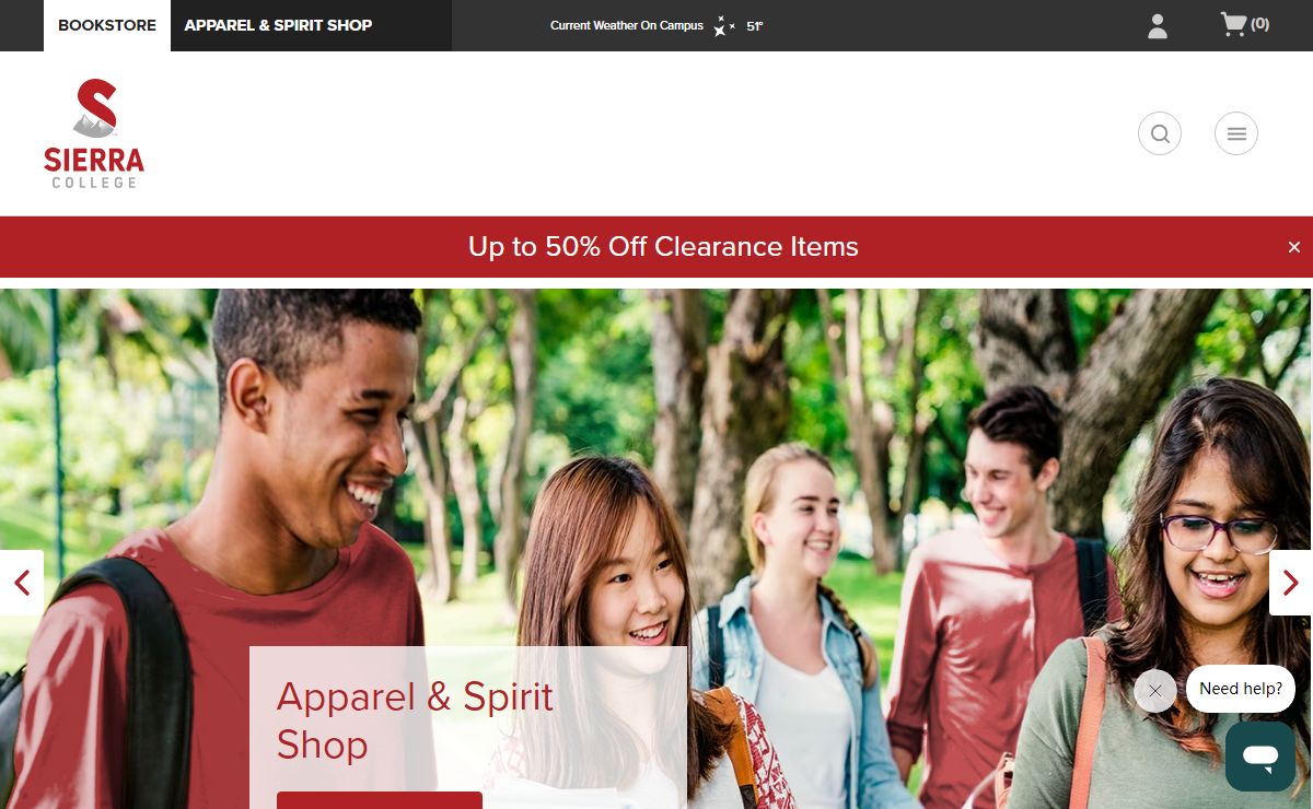 Apparel, Gifts & Textbooks | Sierra College Official Bookstore