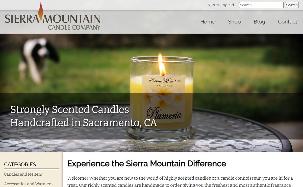 Sierra Mountain Candle Co – Premium Richly Scented Candles, Highly Scented Candles, and Scented Jar Candles