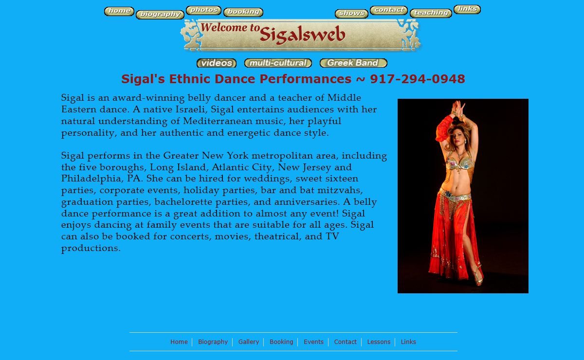 Sigal's Ethnic Dance Performances ~ 917-294-0948 | Sigal the Belly Dancer - Performer and Teacher - New York and New Jersey