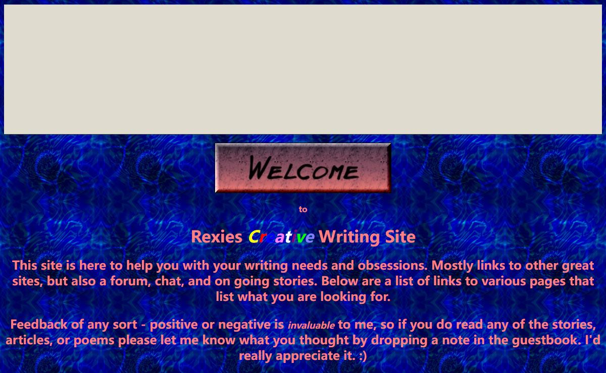 Rexies Creative Writing Site