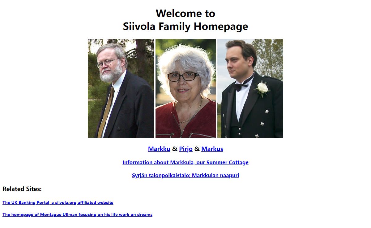 The Siivola Family Homepage