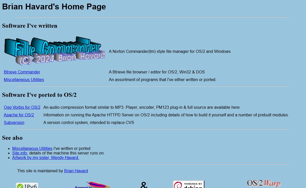 Brian Havard's Home Page