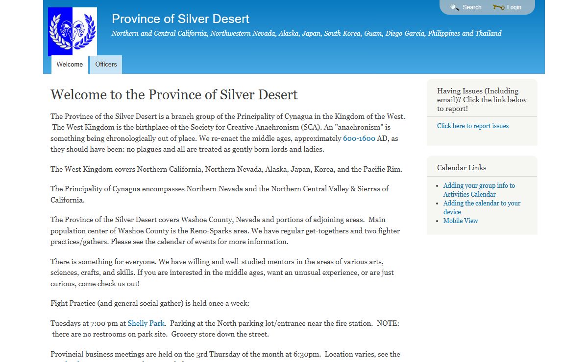 Welcome to the Province of Silver Desert | Province of Silver Desert